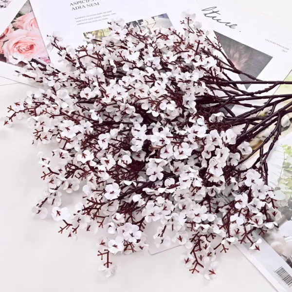 5Pcs Baby’s Breath Winter Artificial Flowers Bouquet - Image 11