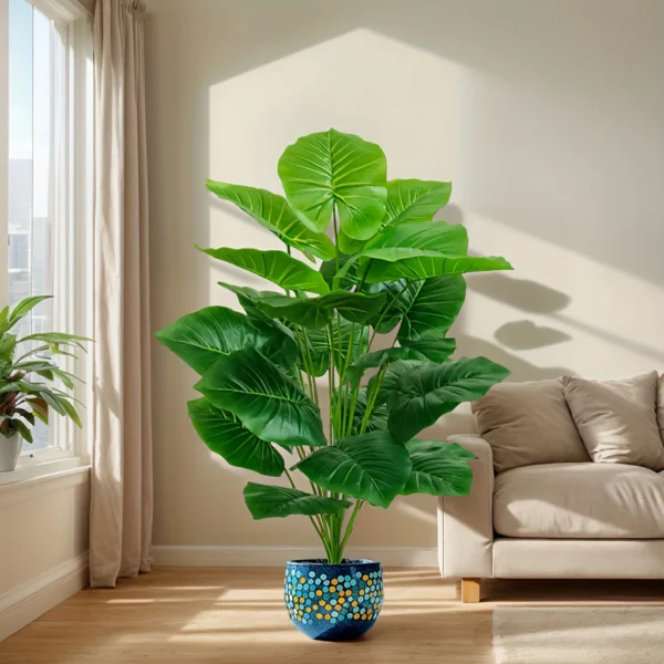 100cm Artificial Palm Tree with 18 Leaves – Faux Floor Plant - Image 5