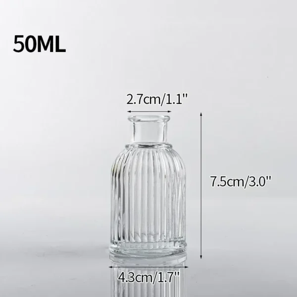 Clear Glass Bud Vase – Mini Hydroponic Wedding Decor - Image 33