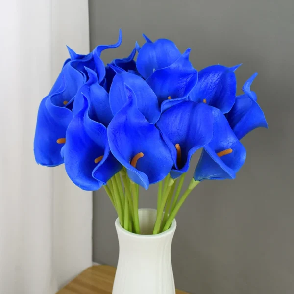 Artificial Calla Lily Bouquet – 5/10Pcs Wedding Flowers - Image 8