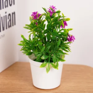Artificial Bonsai Plant in Pot – Small Desk & Home Decor