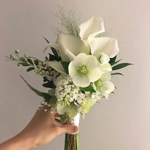 Spring Calla Lily Artificial Bouquet – 5Pcs - Image 26