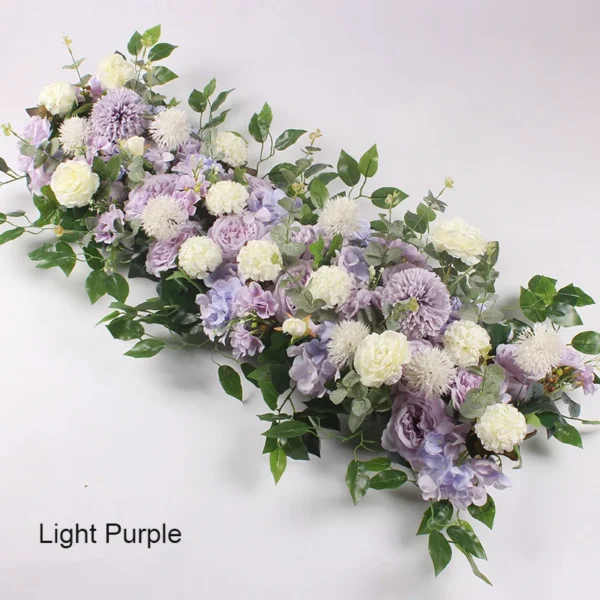 Elegant Silk Rose Wedding Flower Wall Decoration - Image 17