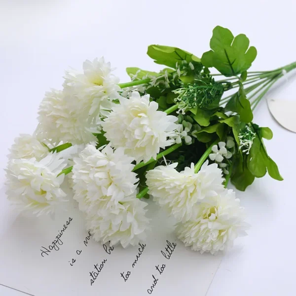 Artificial Hydrangea & Camellia Bouquet – Wedding & Home Décor - Image 10