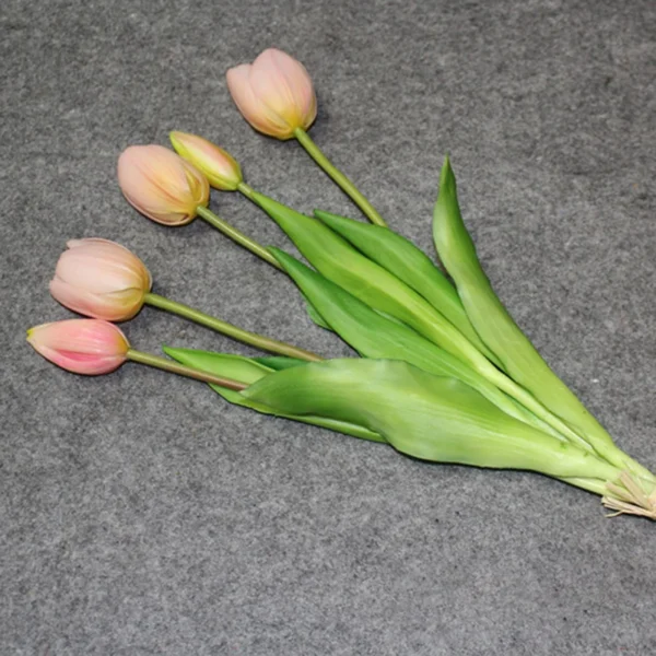 Luxury Real Touch Tulip Bouquet – Decorative Faux Flowers - Image 10