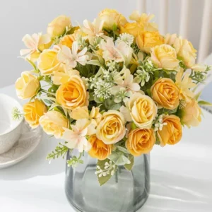 Silk Rose Wedding Bouquet Wreath for Home & Events