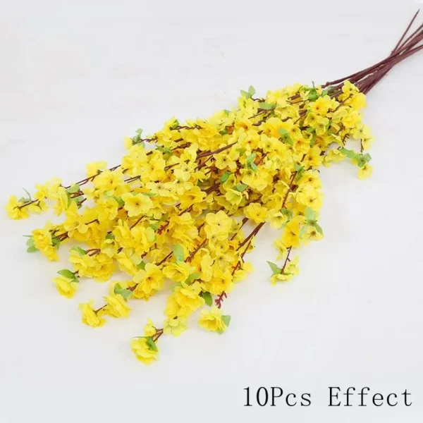Silk Sakura Flower Bouquet – Artificial Roses for Decor - Image 11