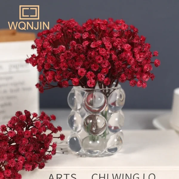 Winter Baby’s Breath Bouquets – 3PCS Retro Artificial Flowers - Image 4