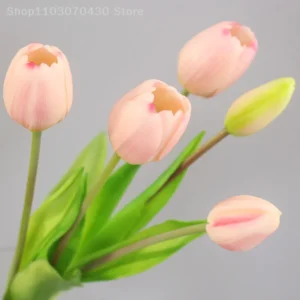 Luxury Real Touch Tulip Bouquet – Decorative Faux Flowers