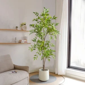 75-140cm Artificial Nandina Tree for Home & Garden Decor