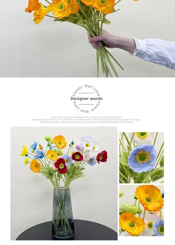 Summer Silk Bouquet – Artificial Flowers for Home Decor - Image 27