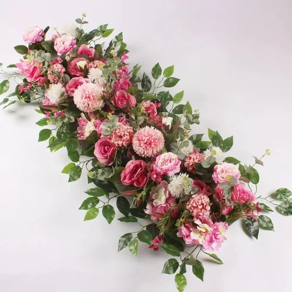 Luxury 100cm White Rose Wedding Table Centerpiece - Image 8