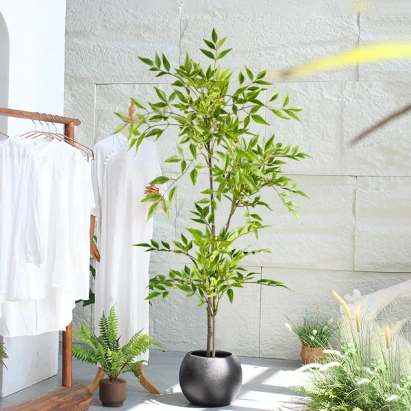 75-140cm Artificial Nandina Tree for Home & Garden Decor - Image 3