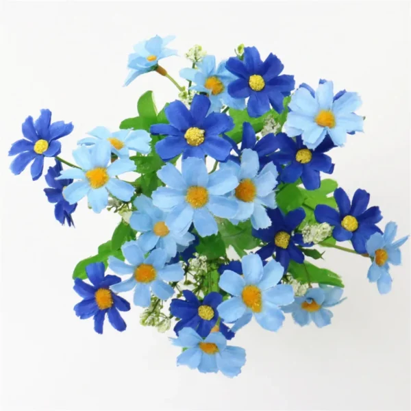 Silk Daisy Bouquet 28 Heads – Artificial Home & Wedding Decor - Image 15