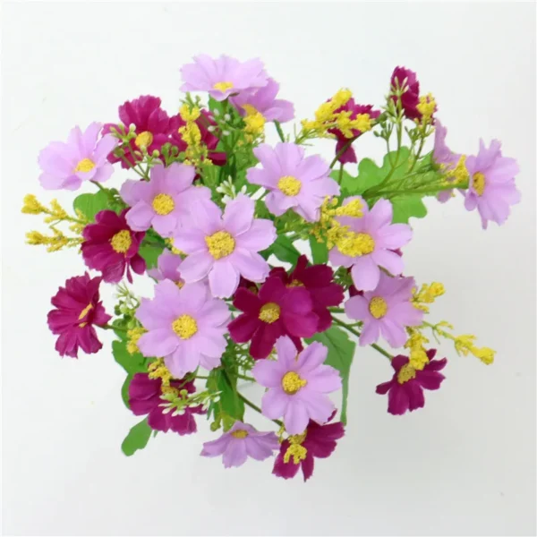 Silk Daisy Bouquet 28 Heads – Artificial Home & Wedding Decor - Image 14