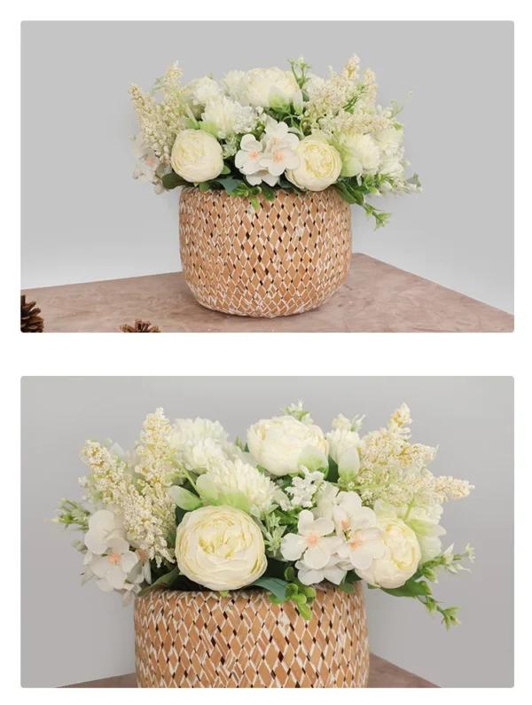 Vintage Silk Rose Bouquet for Weddings & Home Decor - Image 18