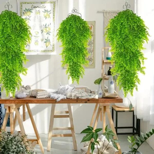 Artificial Persian Fern Vine – Hanging Greenery Decor - Image 4