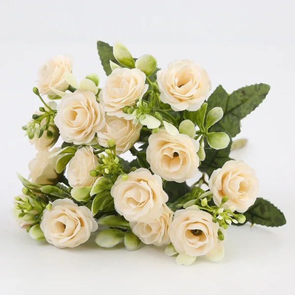 Elegant Artificial Rose Bouquet for Home & Garden Decor - Image 13