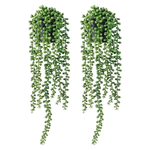 Lifelike Hanging Succulent Vine for Home & Wedding Decor - Image 8