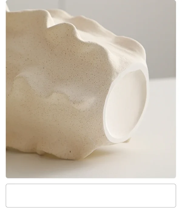 White Ceramic Conch Vase – Modern Nordic Tabletop Pot - Image 33