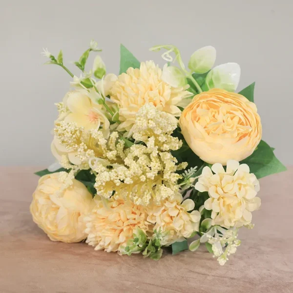 Vintage Silk Rose Bouquet for Weddings & Home Decor - Image 4