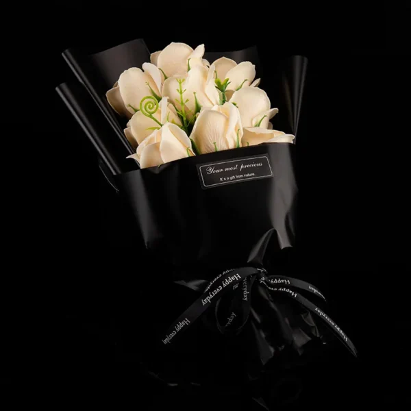 9 Rose Soap Flower Bouquet Gift for Party & Wedding Decor - Image 10