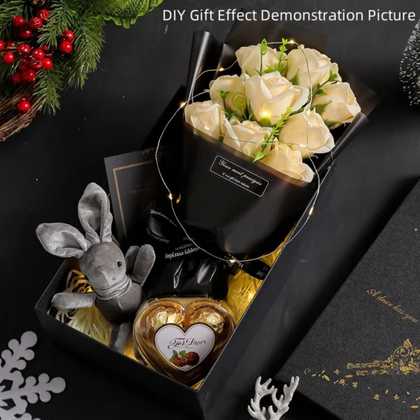 9 Rose Soap Flower Bouquet Gift for Party & Wedding Decor - Image 5