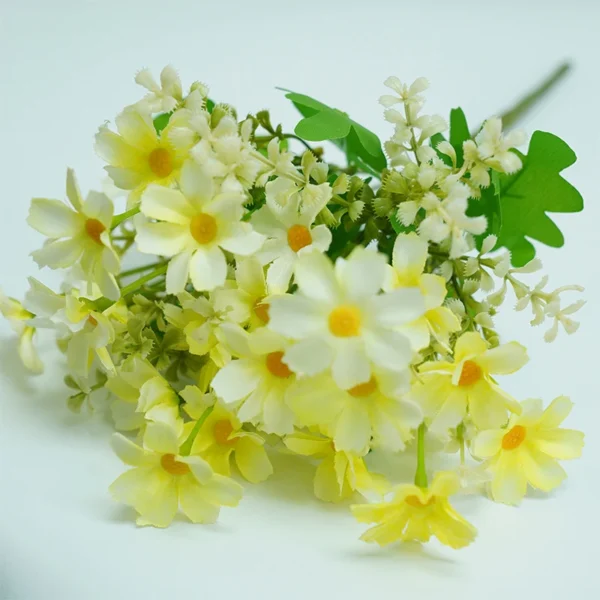 Silk Daisy Bouquet 28 Heads – Artificial Home & Wedding Decor - Image 11