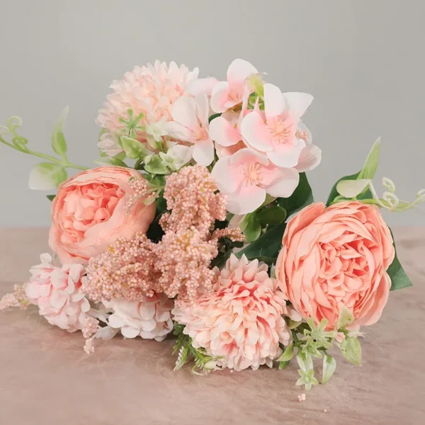 Vintage Silk Rose Bouquet for Weddings & Home Decor - Image 8