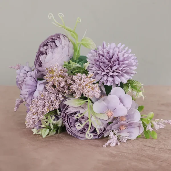 Vintage Silk Rose Bouquet for Weddings & Home Decor - Image 7