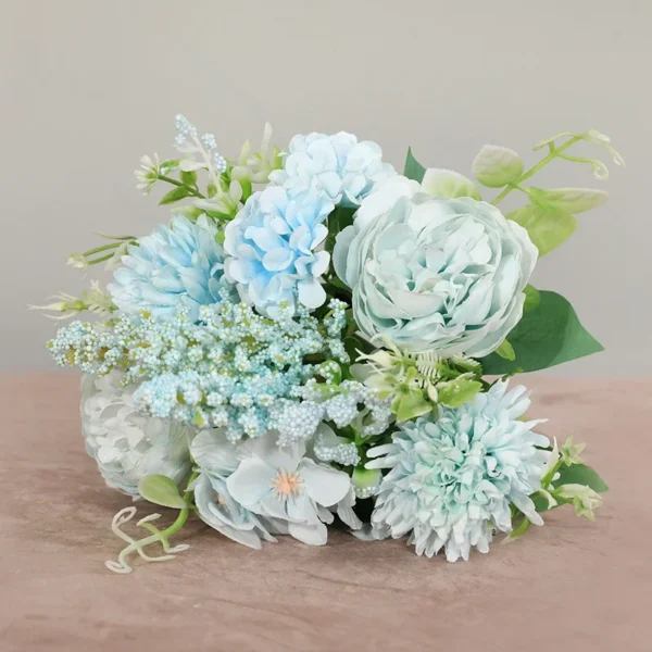 Vintage Silk Rose Bouquet for Weddings & Home Decor - Image 5