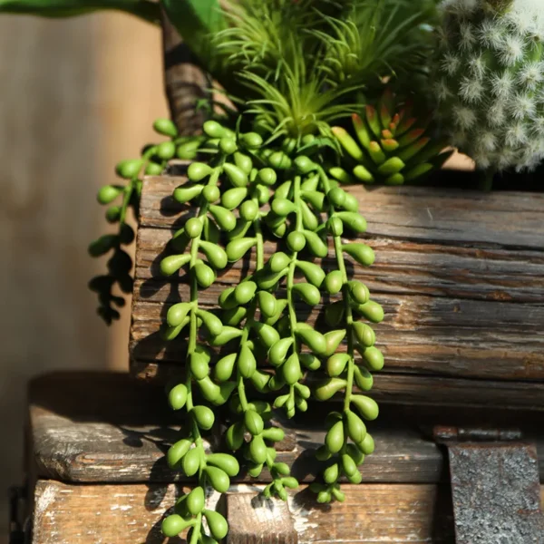 Lifelike Hanging Succulent Vine for Home & Wedding Decor - Image 11