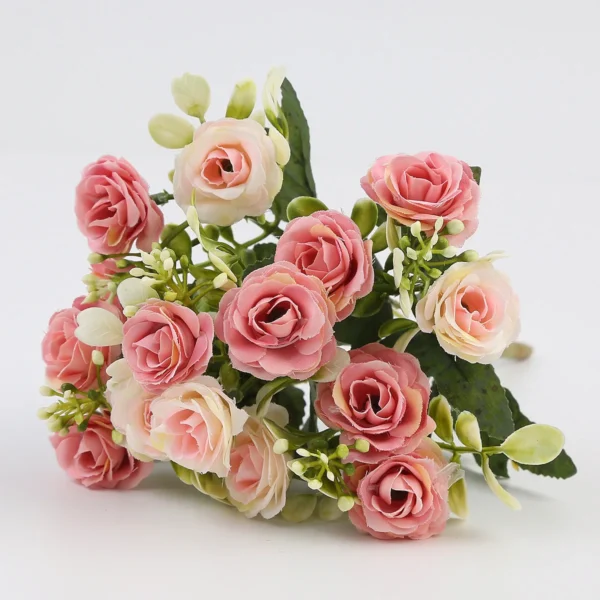 Elegant Artificial Rose Bouquet for Home & Garden Decor - Image 10