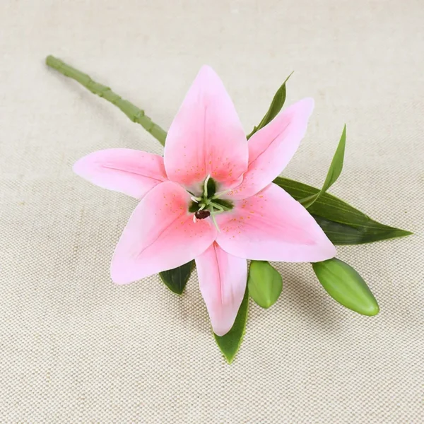 5Pcs White Lily Artificial Flowers for Home & Wedding Decor - Image 20