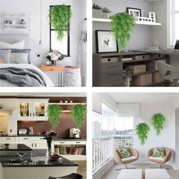 Artificial Persian Fern Vine – Hanging Greenery Decor - Image 12